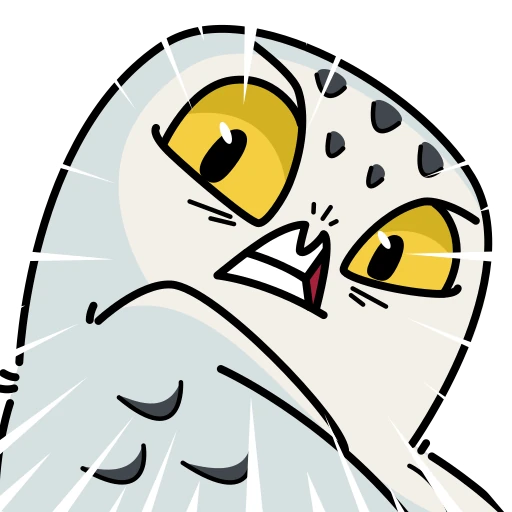 🤩 Стикер «Сова Макс» для Telegram