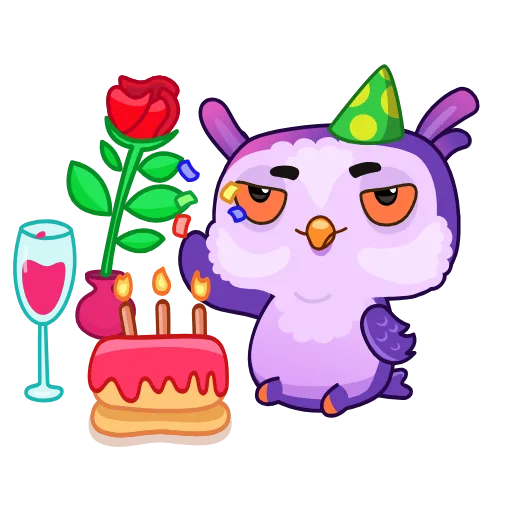 🥳 Стикер «Owled Didi» для Telegram