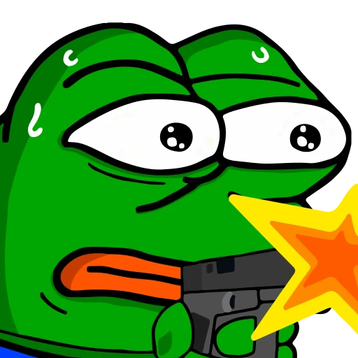 🔫 Стикер «pepes» для Telegram
