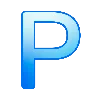 🔵 Эмодзи «Синие буквы и иконки» для Telegram