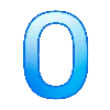 0️⃣ Эмодзи «Синие буквы и иконки» для Telegram