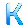 🔵 Эмодзи «Синие буквы и иконки» для Telegram