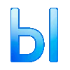 🔵 Эмодзи «Синие буквы и иконки» для Telegram