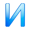 🔵 Эмодзи «Синие буквы и иконки» для Telegram