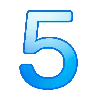 5️⃣ Эмодзи «Синие буквы и иконки» для Telegram