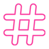 💗 Эмодзи «Pink letters» для Telegram