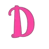Стикерпак Pink letters для Telegram