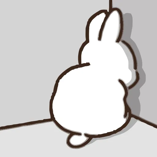 😔 Эмодзи «Pale Rabbit» для Telegram