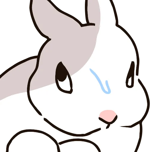 😥 Эмодзи «Pale Rabbit» для Telegram