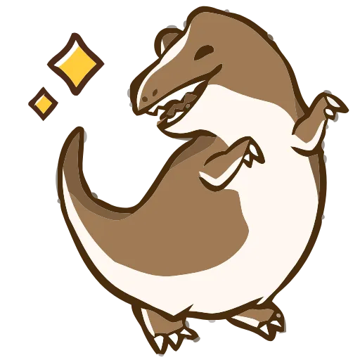 🦖 Эмодзи «Paleontology» для Telegram