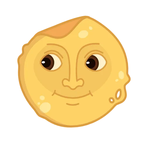 🌚 Эмодзи «Pancake Sourcream» для Telegram