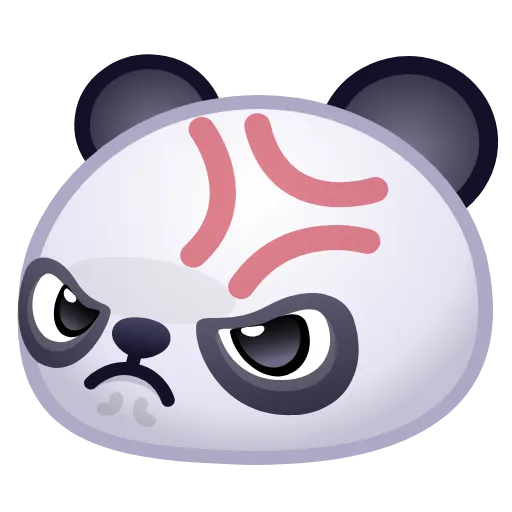 😠 Эмодзи «Panda» для Telegram