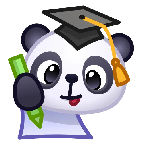👨‍🎓 Эмодзи «Panda» для Telegram