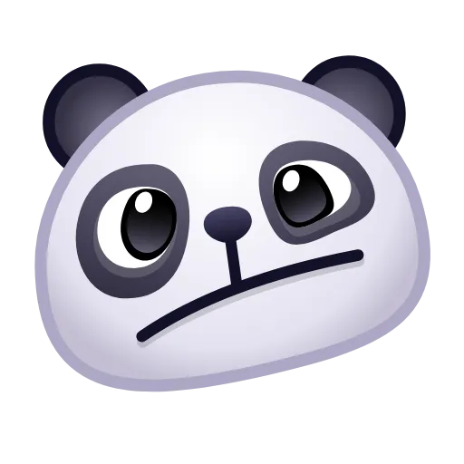 🫤 Эмодзи «🙈 Panda Emoji - эмоджи пандочки» для Telegram