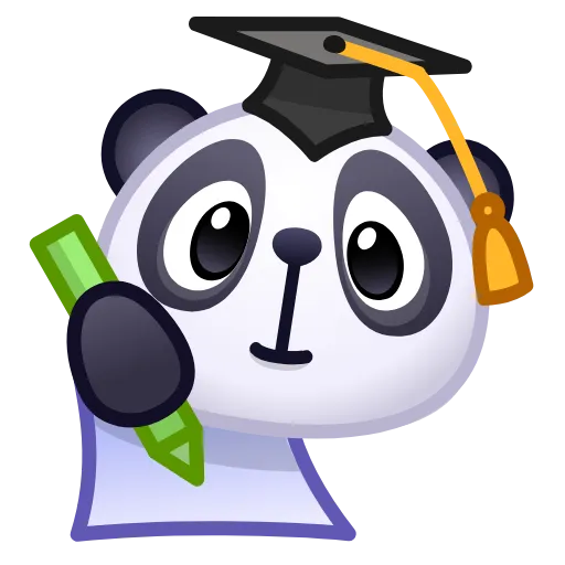 👨‍🎓 Эмодзи «🙈 Panda Emoji - эмоджи пандочки» для Telegram