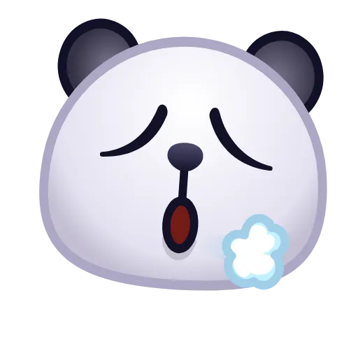😮‍💨 Эмодзи «🙈 Panda Emoji - эмоджи пандочки» для Telegram