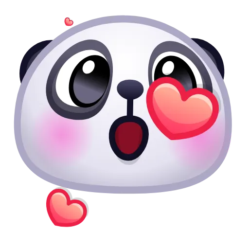 🥰 Эмодзи «🙈 Panda Emoji - эмоджи пандочки» для Telegram