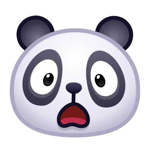 😦 Эмодзи «🙈 Panda Emoji - эмоджи пандочки» для Telegram
