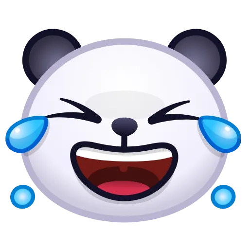 😂 Эмодзи «🙈 Panda Emoji - эмоджи пандочки» для Telegram