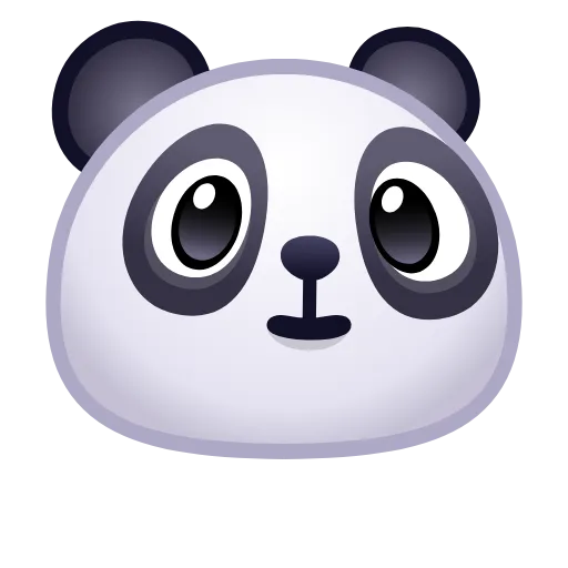 😅 Эмодзи «🙈 Panda Emoji - эмоджи пандочки» для Telegram