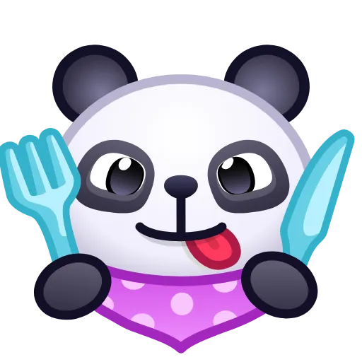 🍴 Эмодзи «🙈 Panda Emoji - эмоджи пандочки» для Telegram