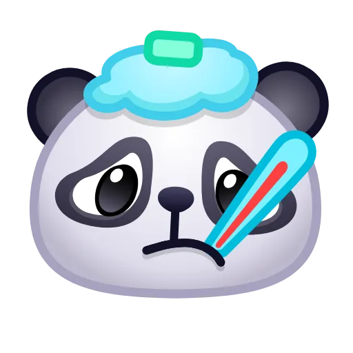 🤒 Эмодзи «🙈 Panda Emoji - эмоджи пандочки» для Telegram