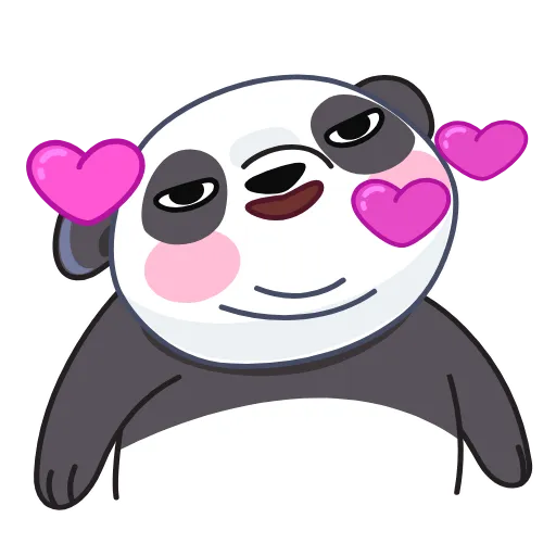 💋 Эмодзи «Панда» для Telegram