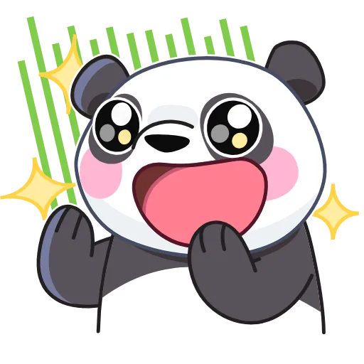🤩 Эмодзи «Панда» для Telegram