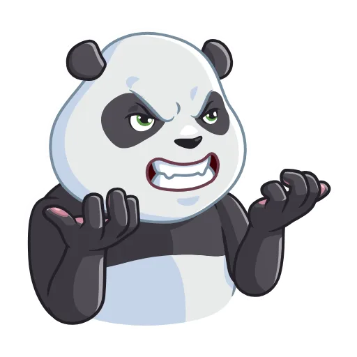 😤 Эмодзи «Pandalicious» для Telegram