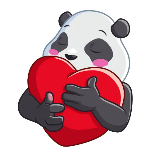 🥰 Эмодзи «Pandalicious» для Telegram