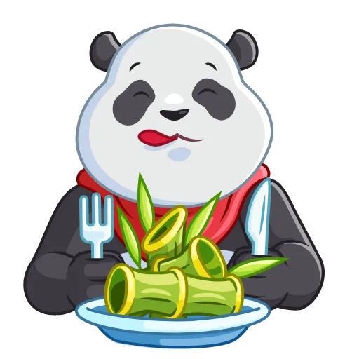 🍽 Эмодзи «Pandalicious» для Telegram