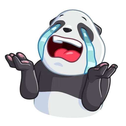 😭 Эмодзи «Pandalicious» для Telegram