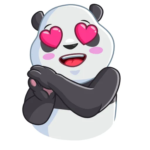 😍 Эмодзи «Pandalicious» для Telegram