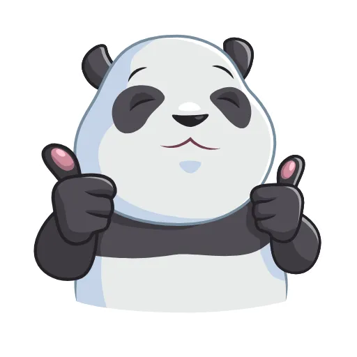 👍 Эмодзи «Pandalicious» для Telegram