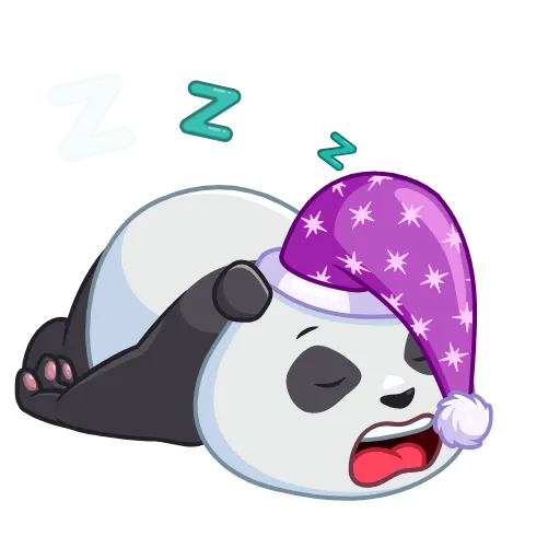 😴 Эмодзи «Pandalicious» для Telegram
