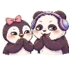 😏 Эмодзи «😍 Набор эмоджи с милой Пандочкой» для Telegram