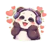 ❤️ Эмодзи «😍 Набор эмоджи с милой Пандочкой» для Telegram