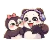 📷 Эмодзи «😍 Набор эмоджи с милой Пандочкой» для Telegram