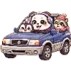 🚘 Эмодзи «😍 Набор эмоджи с милой Пандочкой» для Telegram