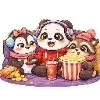 🍿 Эмодзи «😍 Набор эмоджи с милой Пандочкой» для Telegram