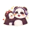😍 Эмодзи «😍 Набор эмоджи с милой Пандочкой» для Telegram