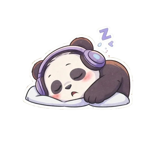 😴 Стикер «Pandas Life» для Telegram