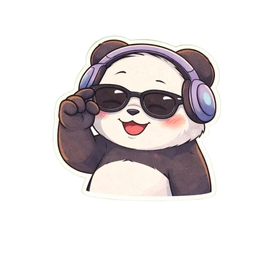 😎 Стикер «Pandas Life» для Telegram