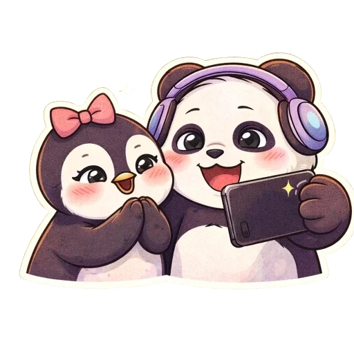 🐼 Стикер «Pandas Life» для Telegram
