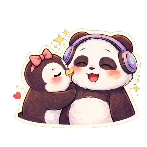 😘 Стикер «Pandas Life» для Telegram