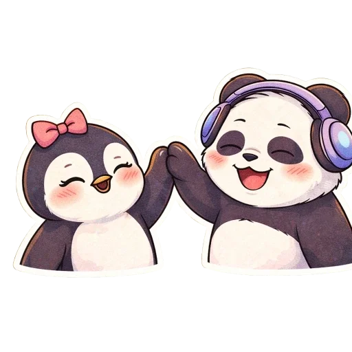🐼 Стикер «Pandas Life» для Telegram