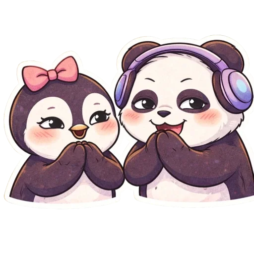 🐼 Стикер «Pandas Life» для Telegram