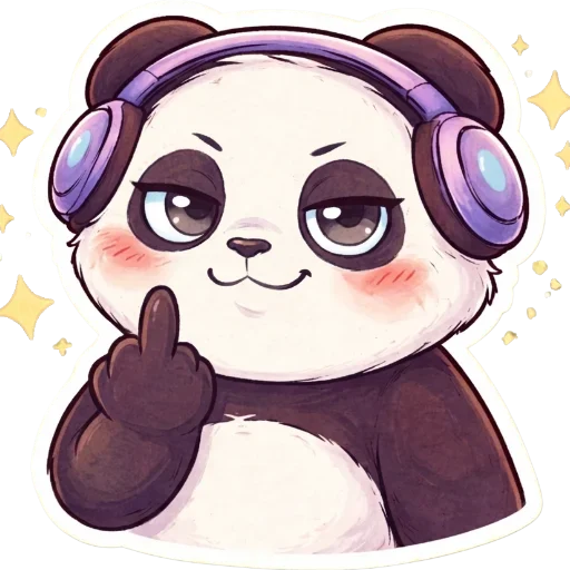 🖕 Стикер «Pandas Life» для Telegram
