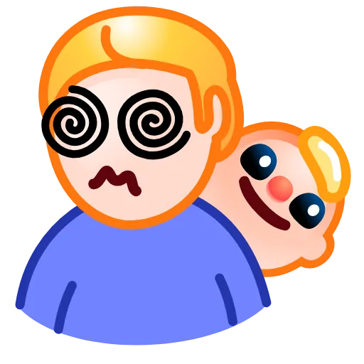 😵‍💫 Эмодзи «Parenting Vibes» для Telegram