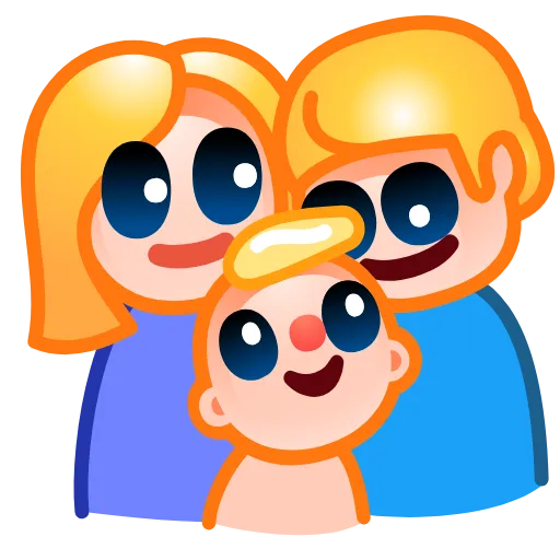 🧑‍🧑‍🧒 Эмодзи «Parenting Vibes» для Telegram